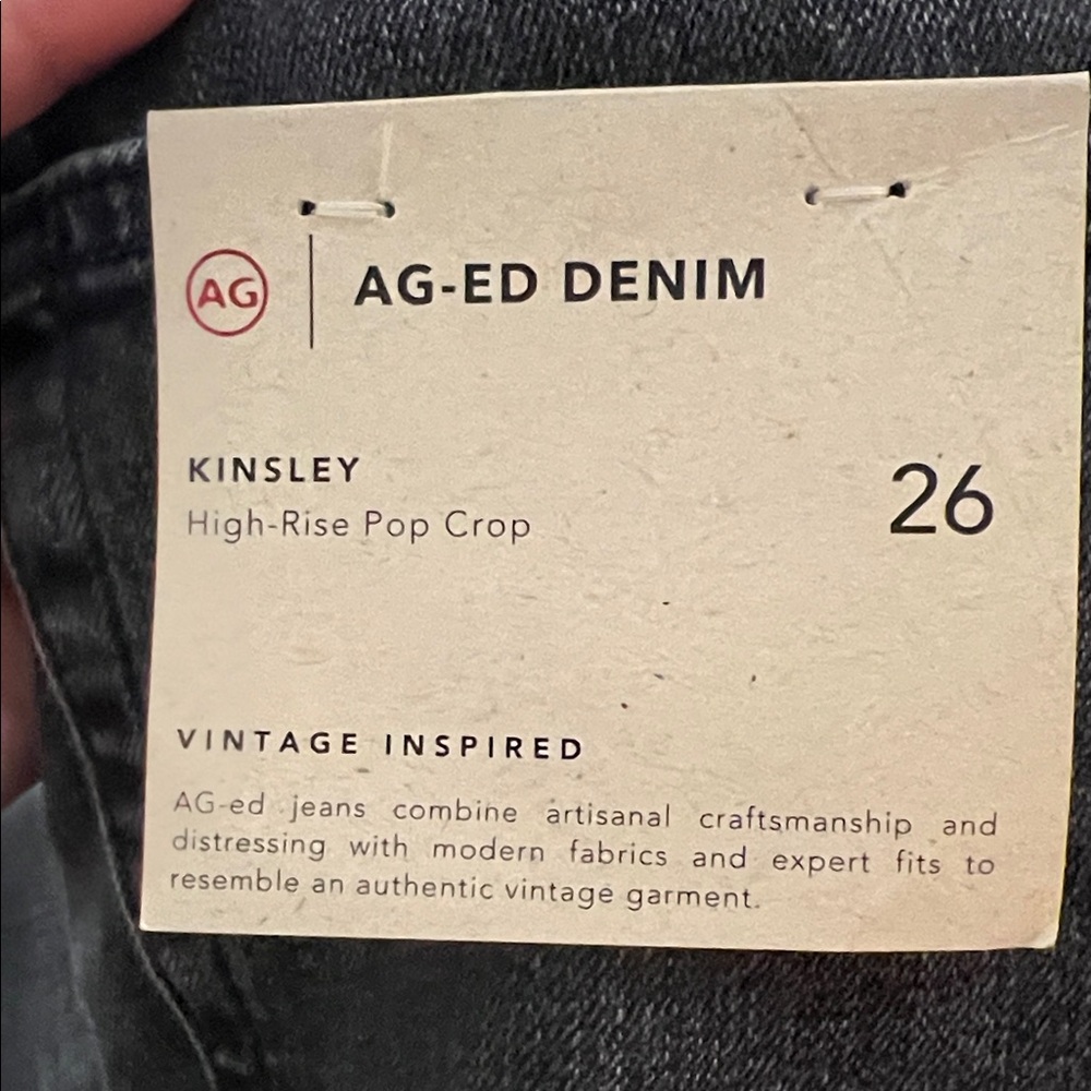 AG Women's Black Ankle Jeans - Picture 6 of 7